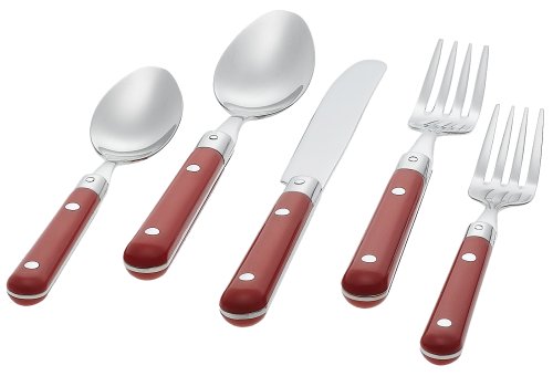 Ginkgo International Madison 20-Piece Flatware Set silver Service for 4 Ginkgo International Madison 20-Piece Flatware Set silver Service for 4